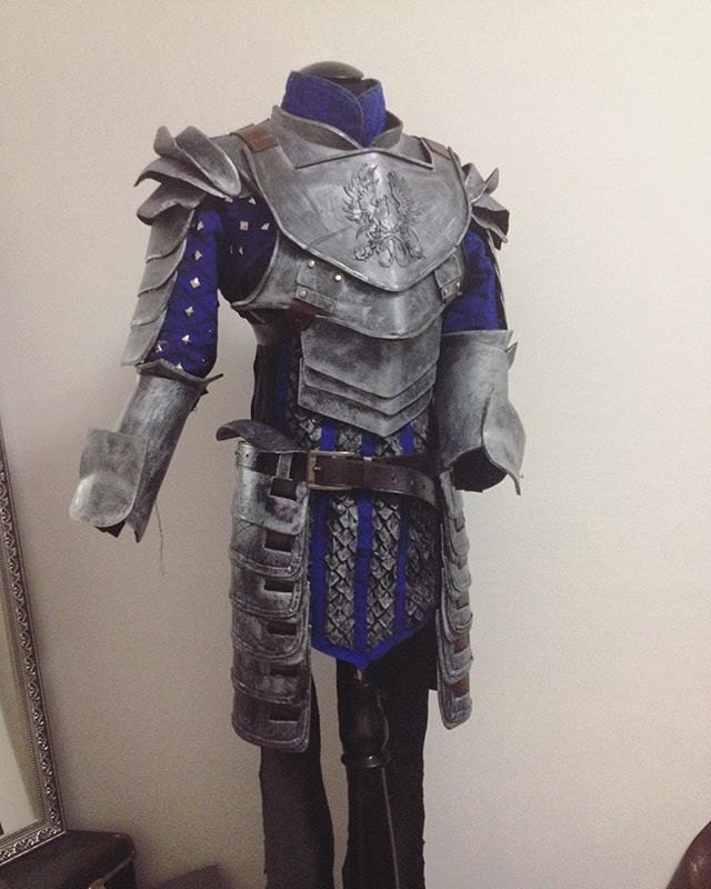 Grey Warden Heavy Warrior cosplay armor from Dragon age full
