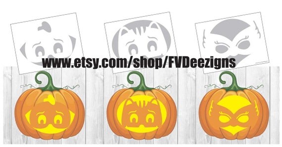 PJ Masks Pumkin Carving Templates Instant Download by FVDeezigns
