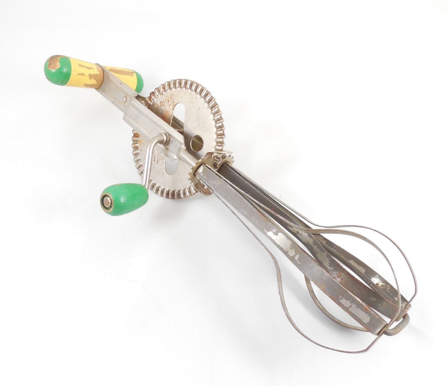 Hand Mixer 11 1/2 Vintage Kitchen Utensil Crank Hand