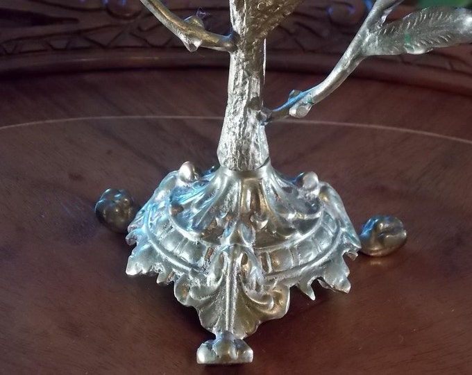 Vintage Brass Bird Candleholder