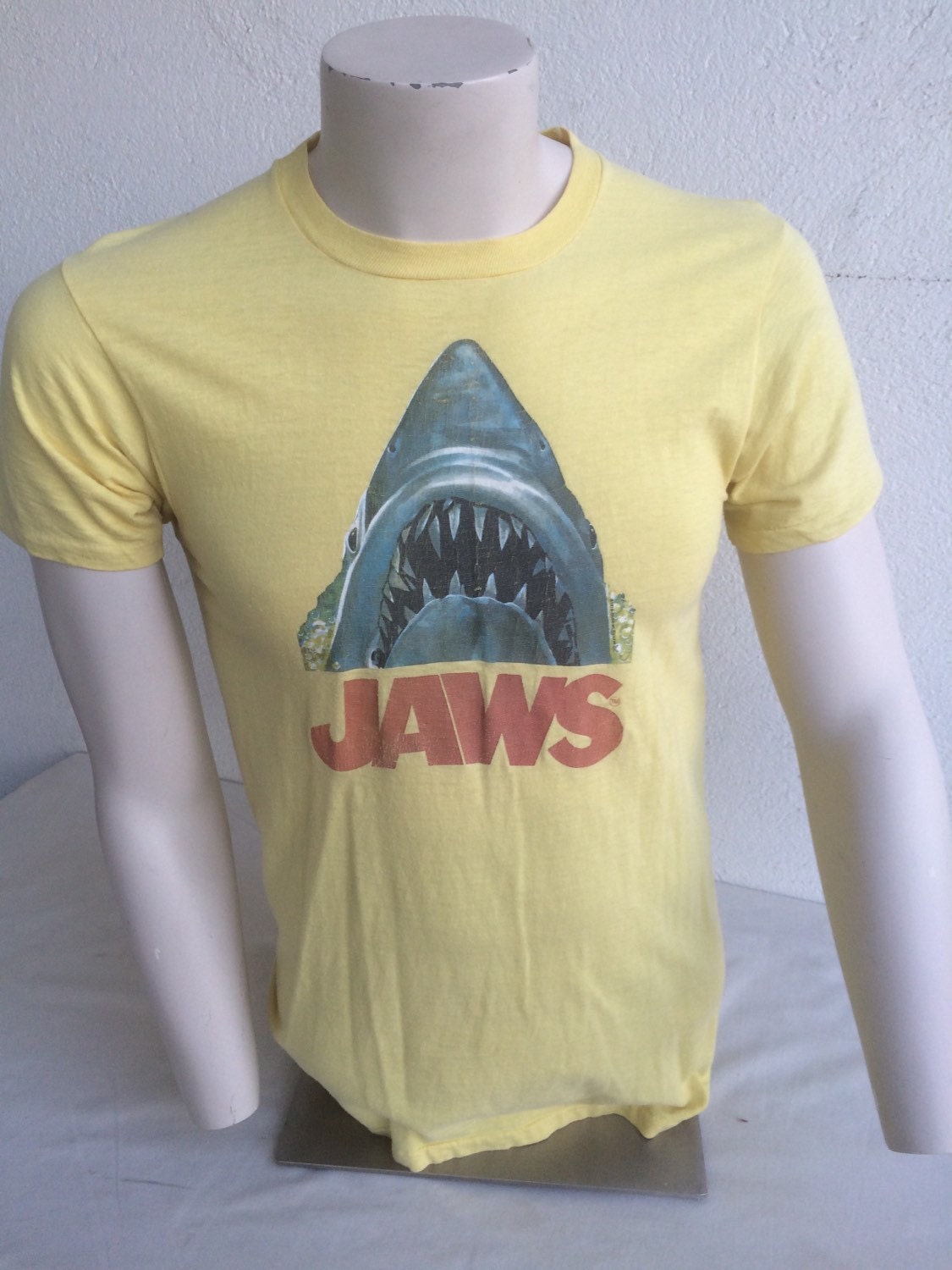 Vintage Jaws T Shirt Size Medium Original Retro 1970s Shark