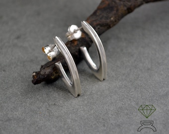 Crossbow Earrings,Sterling silver earrings