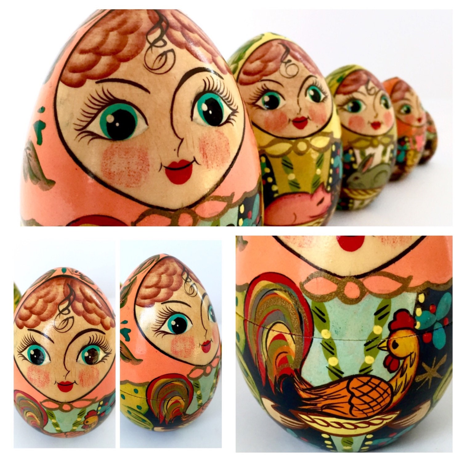 Russian Nesting Dolls Concial Nesting Dolls Nesting Eggs.