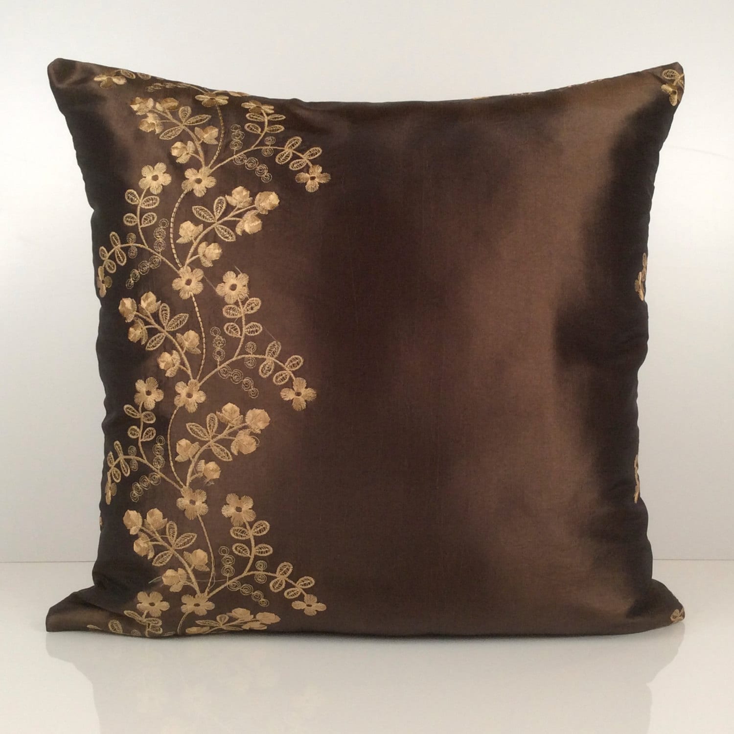 Chocolate Brown Pillow Throw Pillow Cover Decorative Pillow