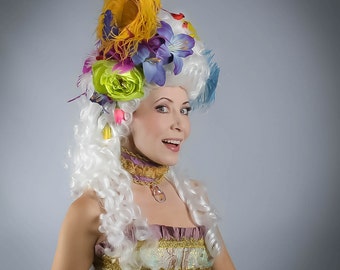 Marie Antoinette Wig, White Wig, Masquerade Wig, Rococo Wig, White Long Wig, Marie Antoinette Costume, 18th Century Wig,18th Century Costume