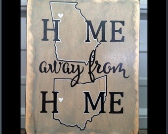 Home Away From Home Sign | 8x10" | hand painted