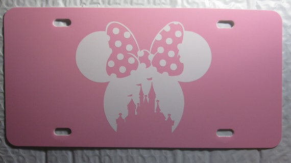Minnie Mouse Castle License Plate Choose the Plate by WestGaVinyls