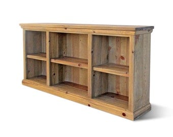 Bookcase, Bookshelves, Reclaimed Wood, Console Table, Rustic