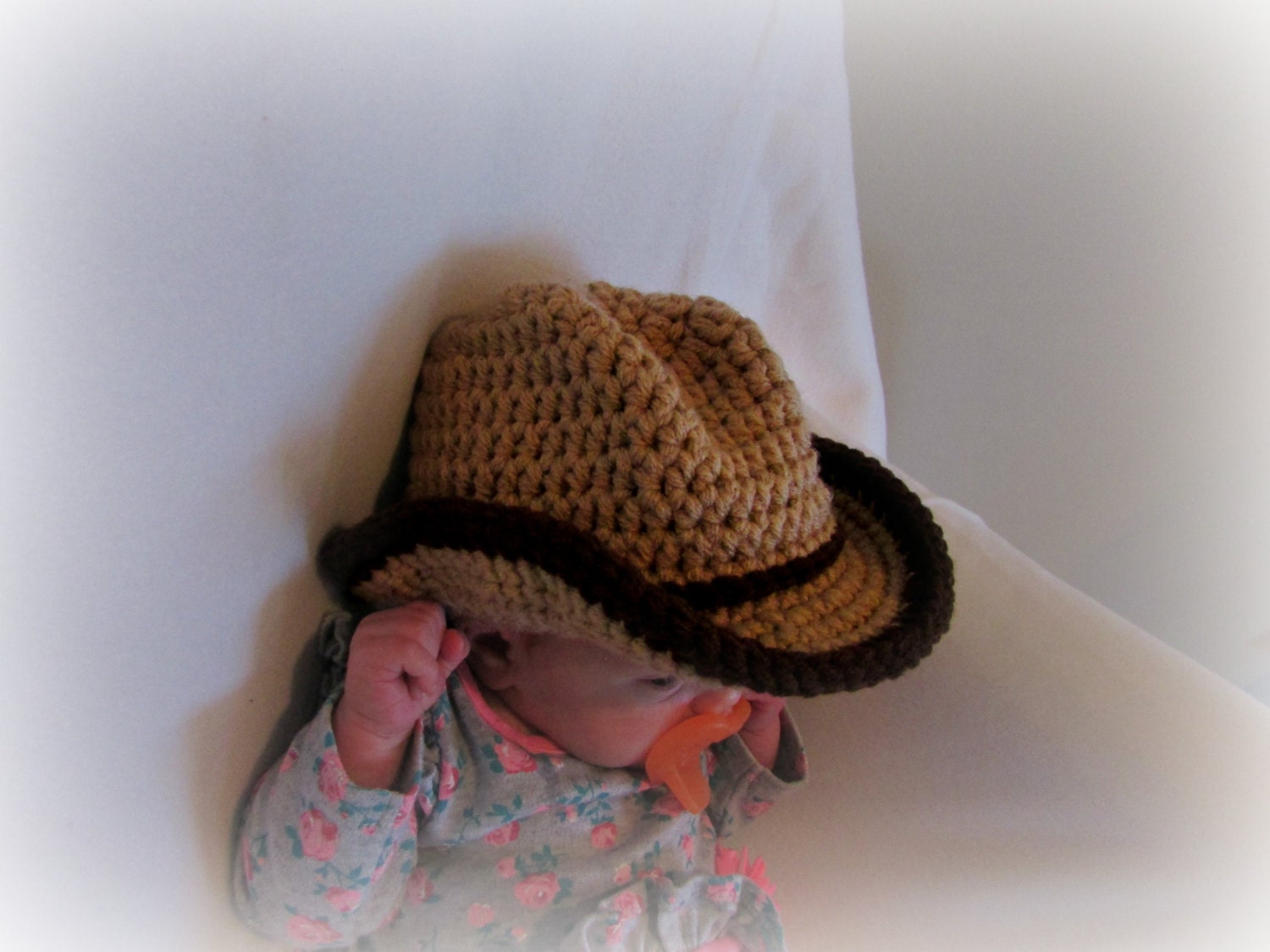 Baby Cowboy Hat by FlinthillFibers on Etsy