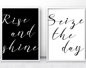 Bedroom Prints, Instant Download Printable Art ,Set Of 2 Digital Prints, Bedroom Decor, Digital Download Art, Quote Prints, Printable Decor