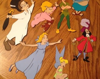 Set of 7 Peter Pan die cuts