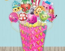 Unique shopkins centerpiece related items | Etsy