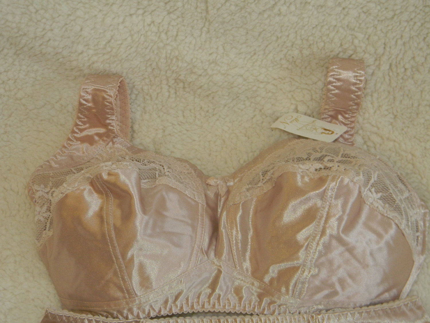 Handmade beige lingerie set plus size Bra Set by BalticMissN