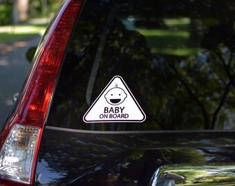 baby on board decal, baby on board sticker, car decal, safety sign, baby decal, warning decal