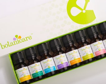 Aromatherapy Essential Oil Gift Set - Great to Diffuse Oil or DIY soap making. 8 Essential Oil bottles 10ml Includes pipette dropper.