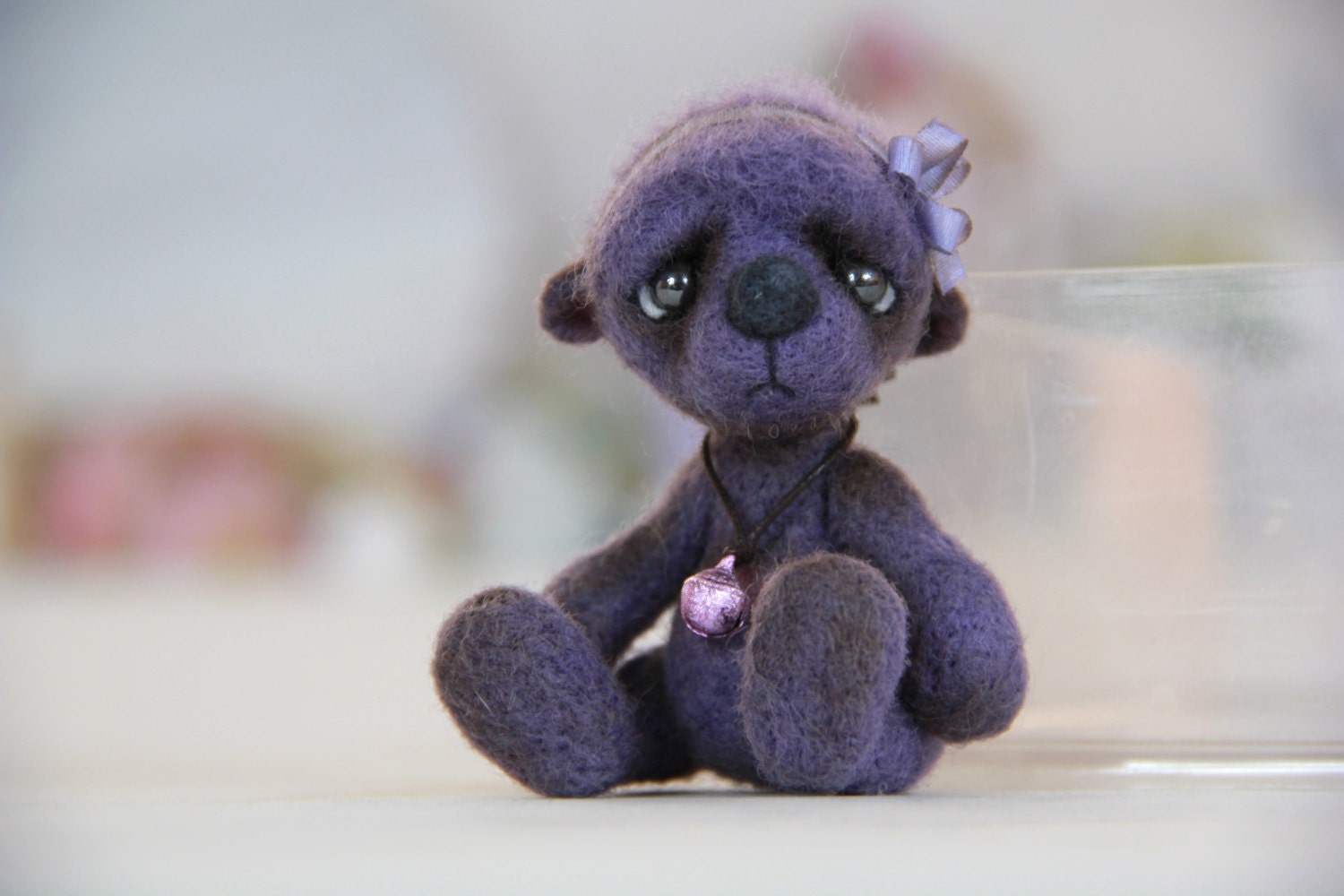 needle felted teddy