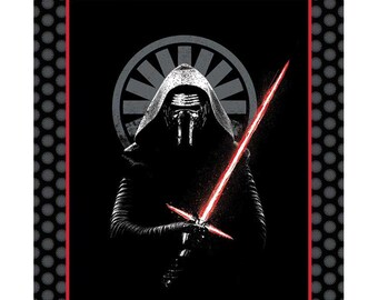 Star Wars fabric The Force Awakens / Darth Vader Fabric Panel Black 7360029 / Star Wars III Collection Star Wars Quilt Panel Camelot Fabrics