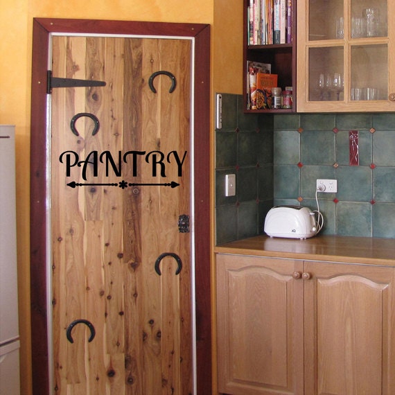 Pantry wall decal with arrows. Would look great in your
