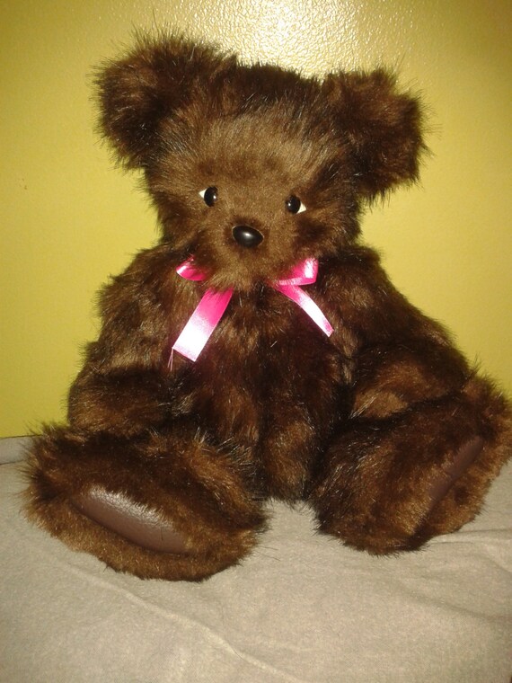 faux fur teddy bear