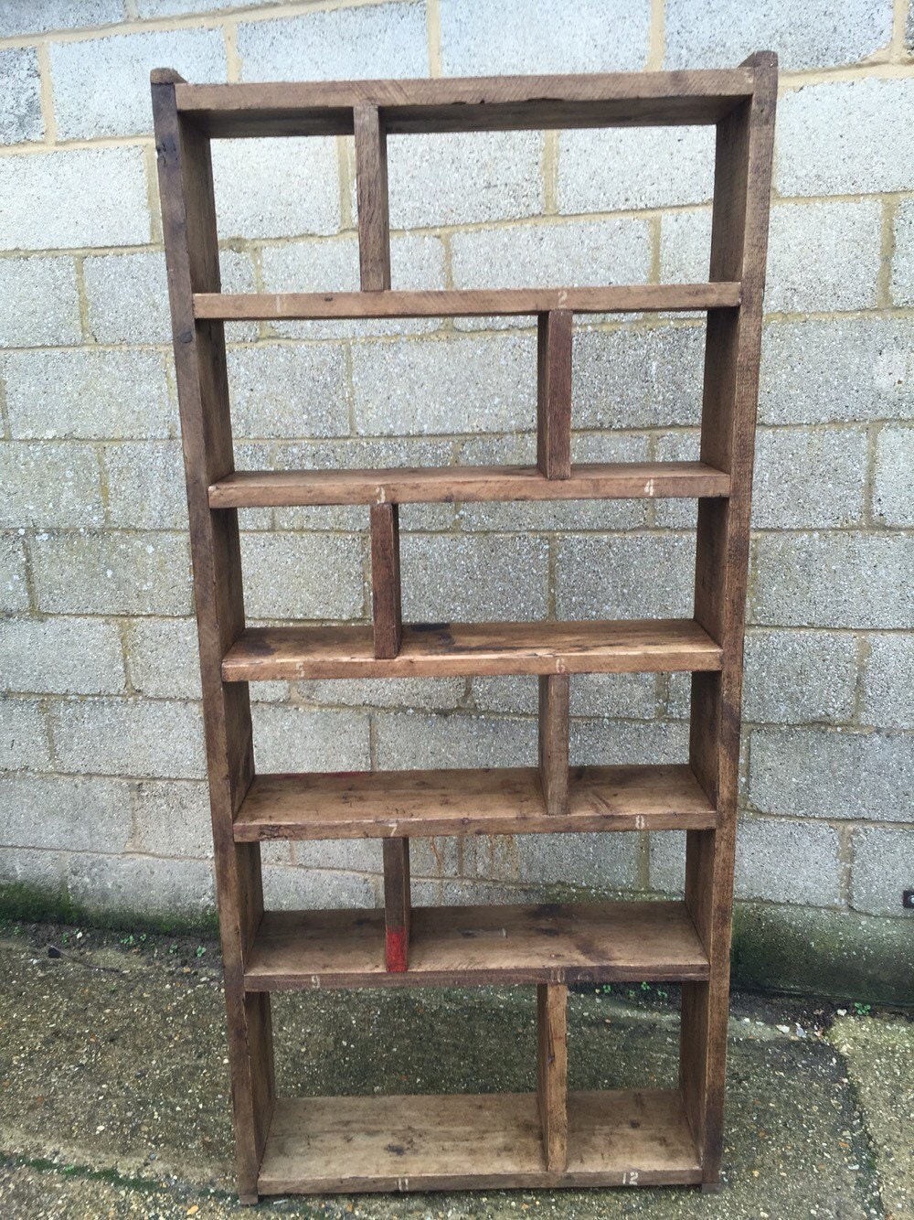 Industrial UpCycled Pigeon Hole Shelving Unit