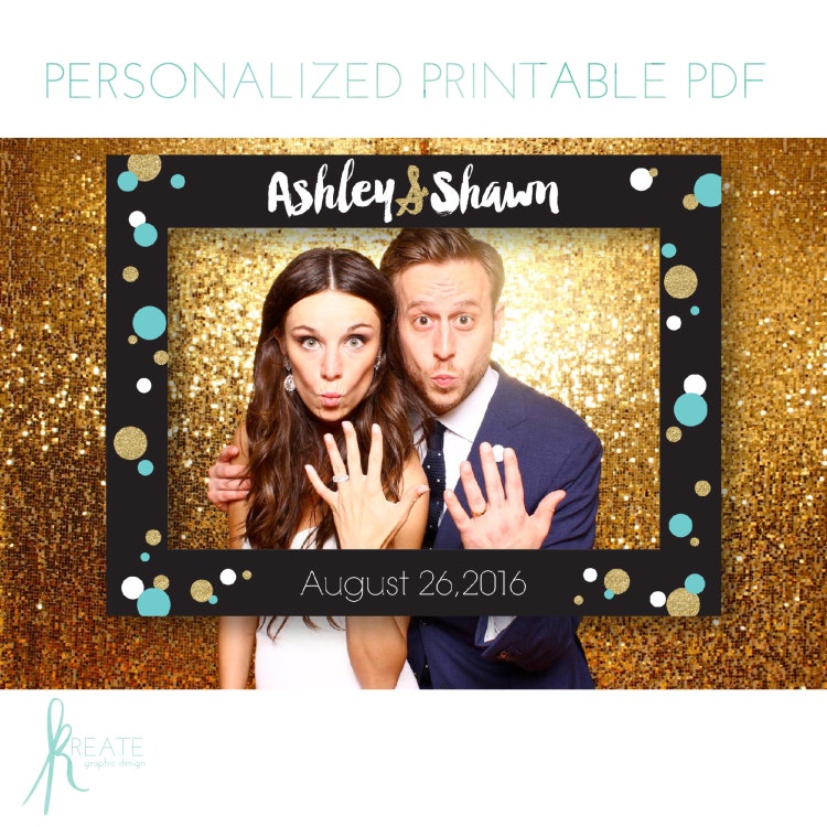 Printable Large Photo Frame Prop DIY by KreateGraphicDesign