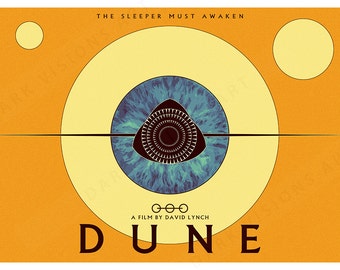 Dune Arrakis Classic Scifi Film Poster signed museum quality