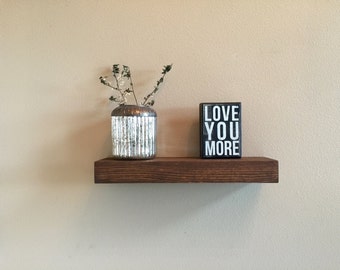 Rustic Floating Shelf - (floating shelves, wood shelves, rustic shelf, shelves, shelf)