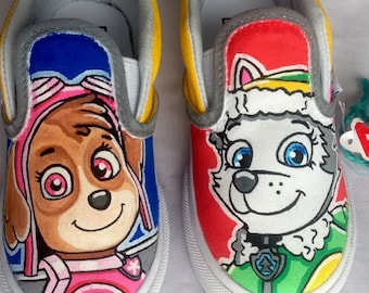 Paw Patrol Shoes, Children's Shoes, Painted Vans