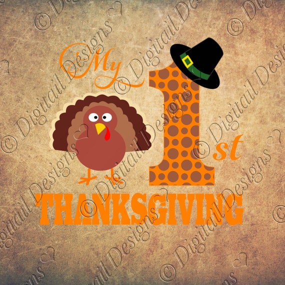 Download My First Thanksgiving Svg Png Dxf Eps Fcm Images Clipart