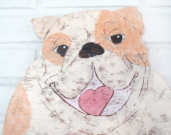Happy bulldog – Etsy