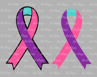 Awareness ribbon, SVG, DXF, EPS, awareness svg,cause ribbon svg, svg file for Cricut Silhouette svg cutting file Frame svg monogram