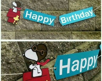 Snoopy birthday, Snoopy birthday banner, Snoopy, Snoopy party, Peanuts Movie party