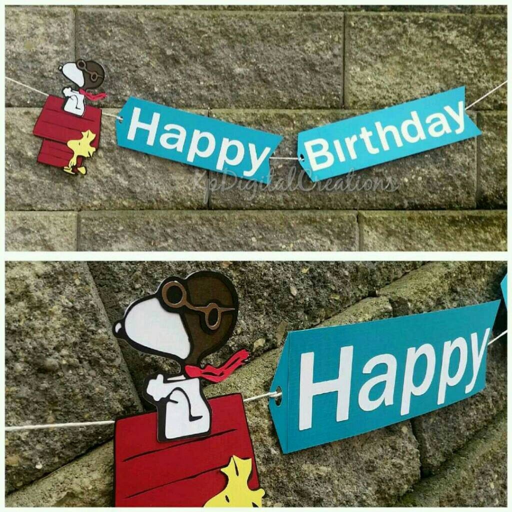 Snoopy birthday Snoopy birthday banner Snoopy Snoopy party