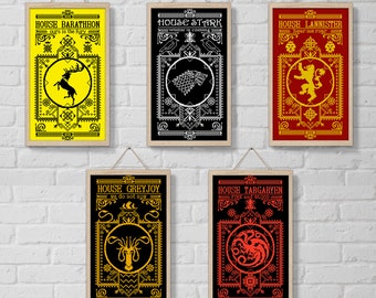 Set #1, Cross stitch patterns, Houses Game of Thrones, GOT xstitch, Instant Download, Cross-stitch PDF, Needlework, Embroidery, Digital #107