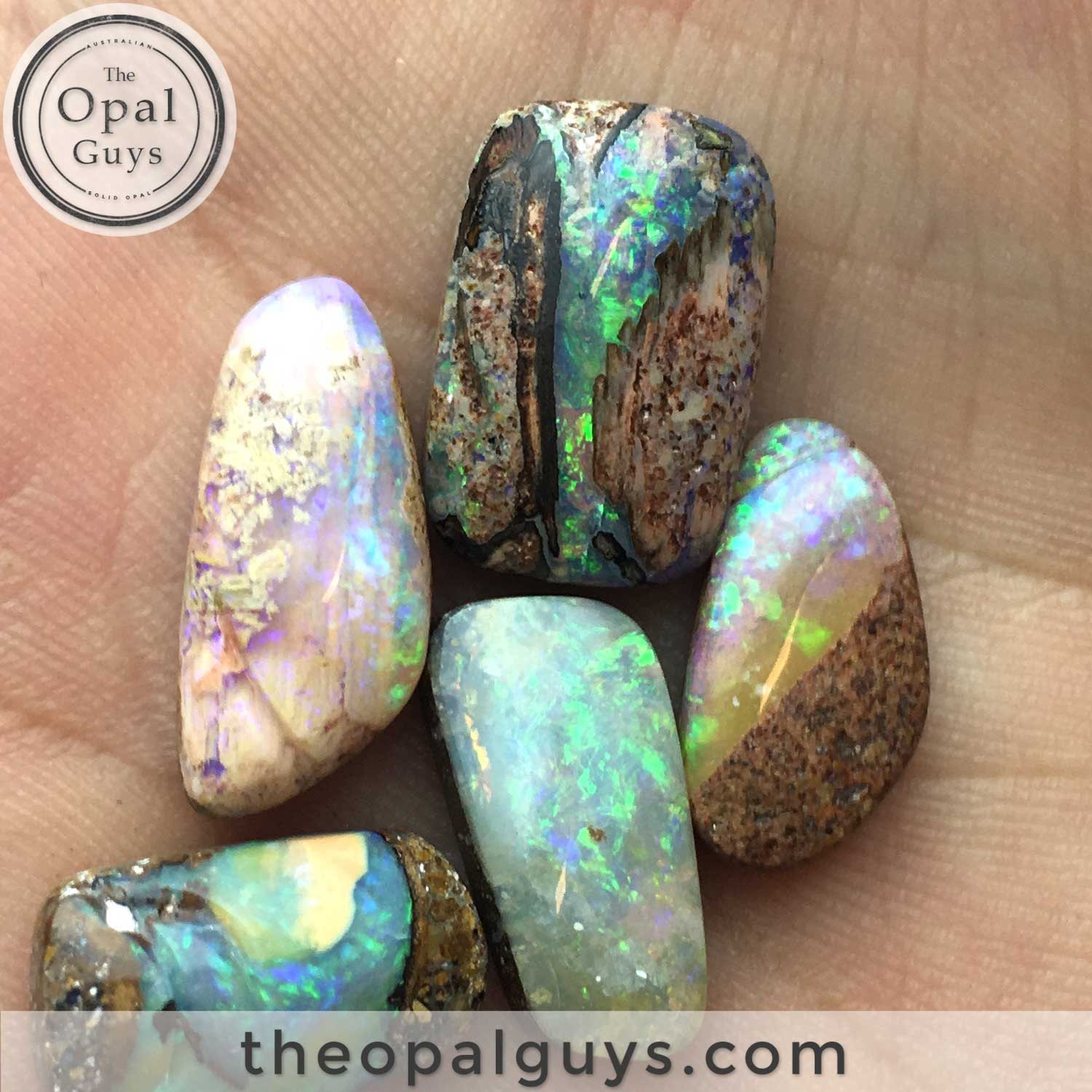 23.8CT Perfect Opal Set Glowing Gem Australian Opals 100%