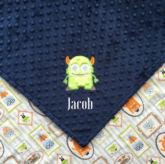 Monster Baby BlanketMonster Minky by SeasTheDaySewing on Etsy