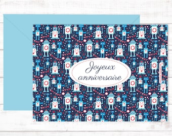Postcard "Joyeux anniversaire"