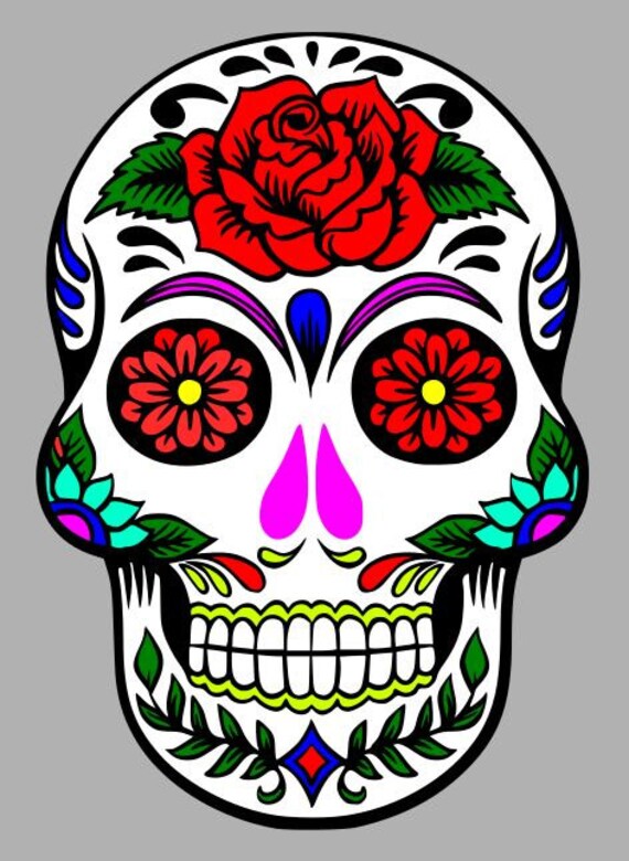 Download Items similar to Sugar Skull 4 SVG on Etsy