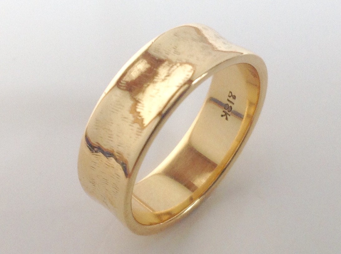 SALE 18k Gold Band,18k Gold Ring,Vintage Wedding Ring,Vintage 18k Gold ...