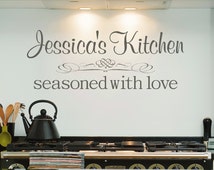 Popular items for kitchen wall decal on Etsy