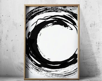 Black and White Prints Abstract Art Prints - Abstract Prints - Abstract Wall Art - Nordic Art- Geometric Wall Art