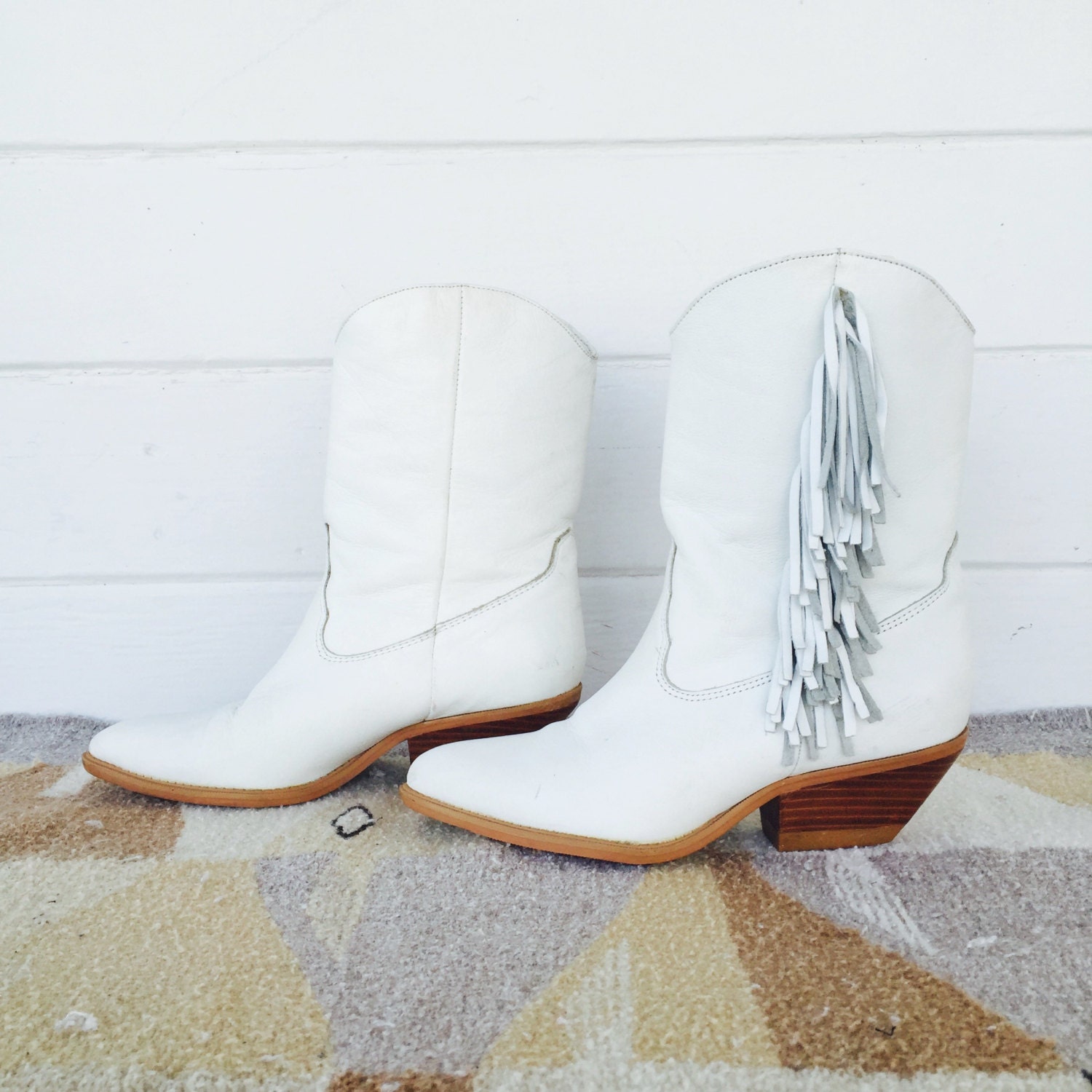 zodiac fringe boots white leather fringe booties white