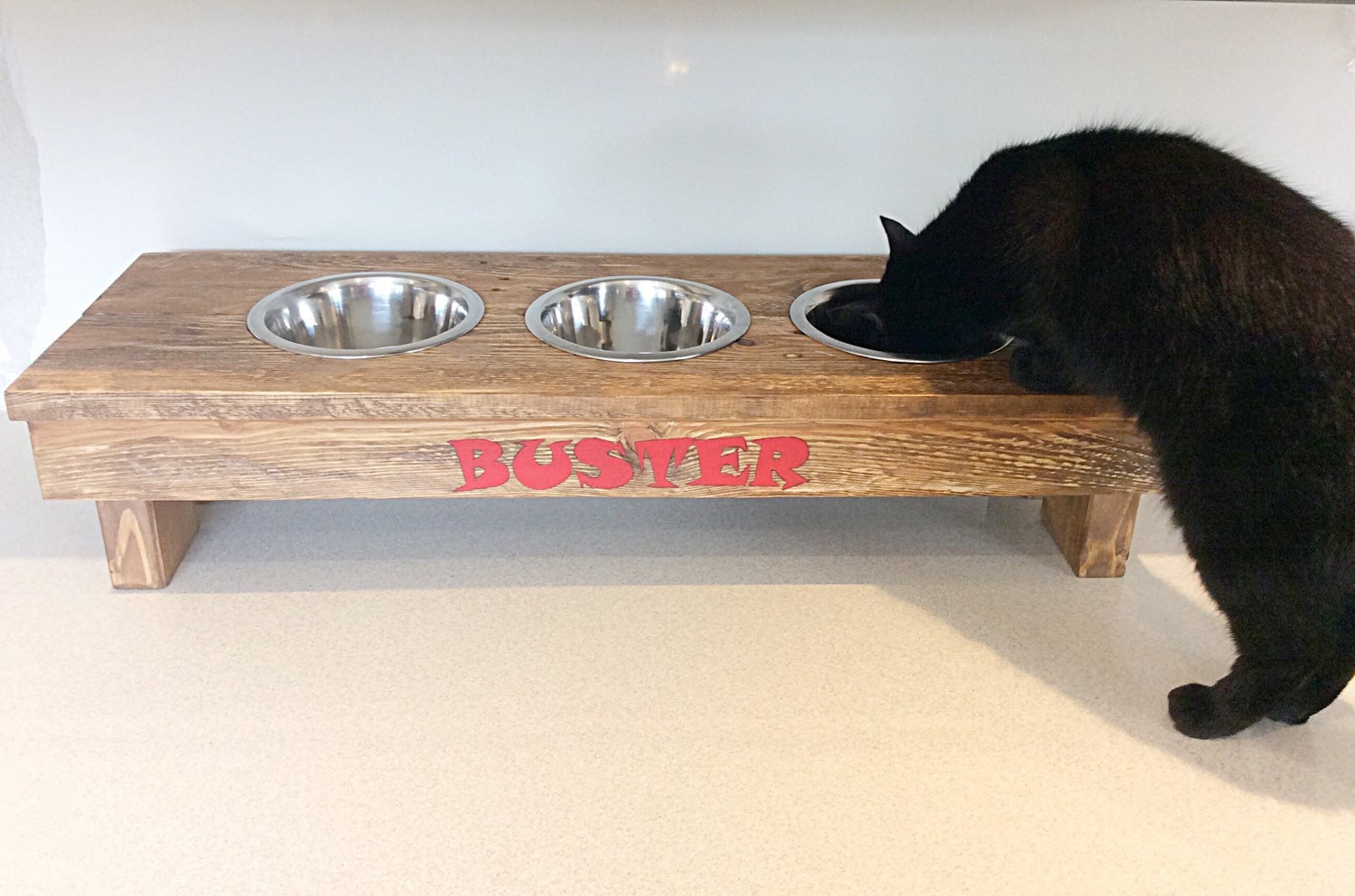 Raised dog / cat feeder Dog bowl Cat bowl Feeding station