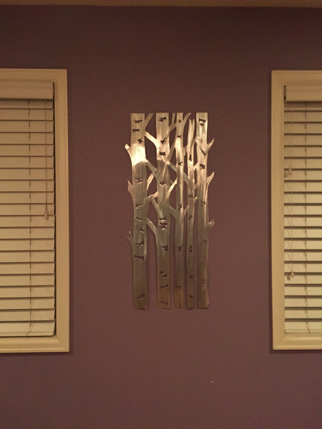 Aluminum aspen tree wall art Metal wall art wall art Aspen