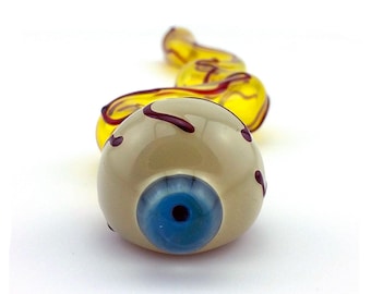 Color Changing Eyeball Glass Pipe