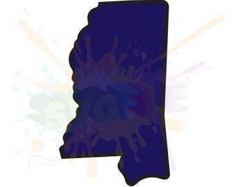 Mississippi SVG Files for Cutting State Cricut Designs - SVG Files for Silhouette - Instant Download