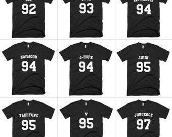 Kpop BTS Jersey T-shirt