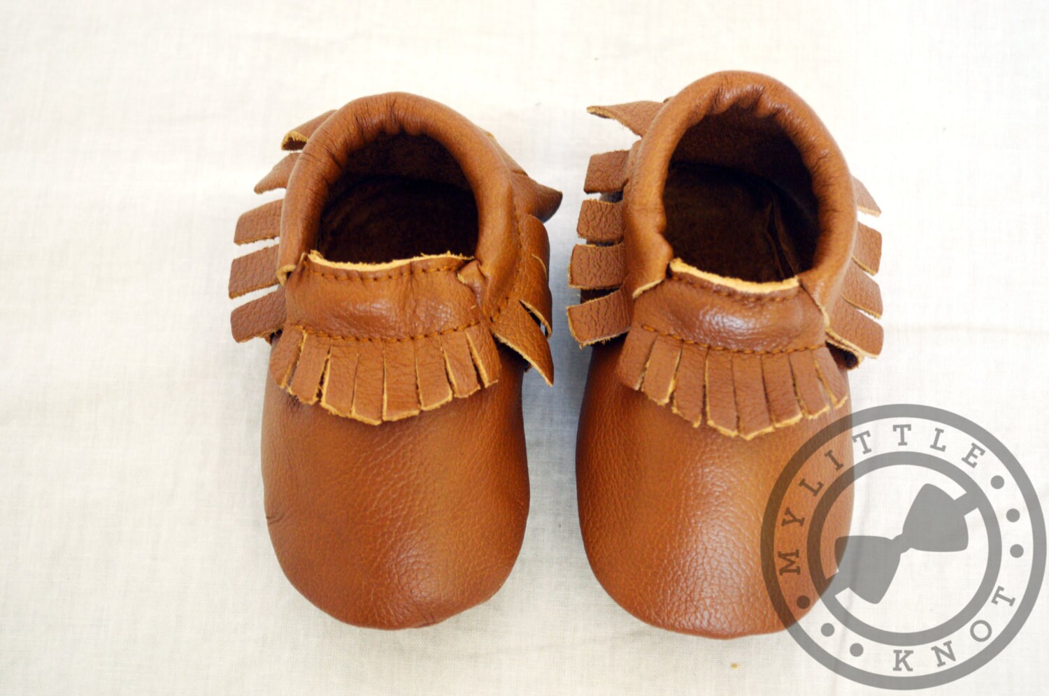 Light Brown Baby Moccasins Leather Moccasins Baby by MyLittleKnot