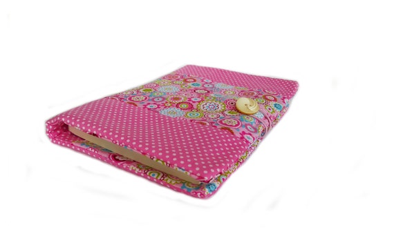 Notebook cover, fabric journal cover, fabric book cover, cotton book cover, soft book cover, diary cover, reusable book cover traveler cover