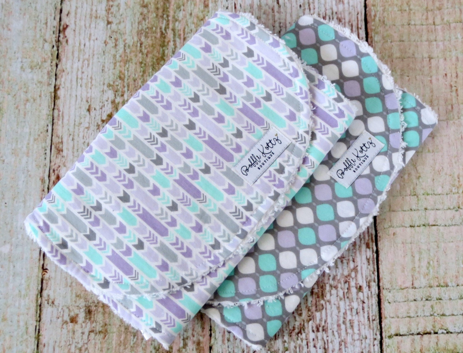 Baby Burp Cloths Baby Girl Burp Cloths by BobbleKottzBoutique